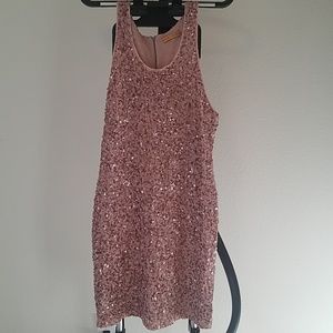 Alice and Olivia pink sequim dress